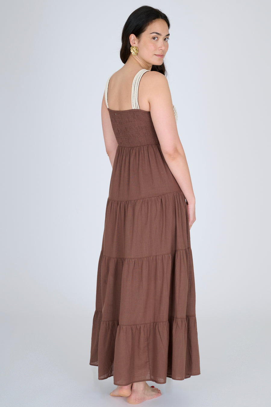 VESTIDO CLARA MARRÓN