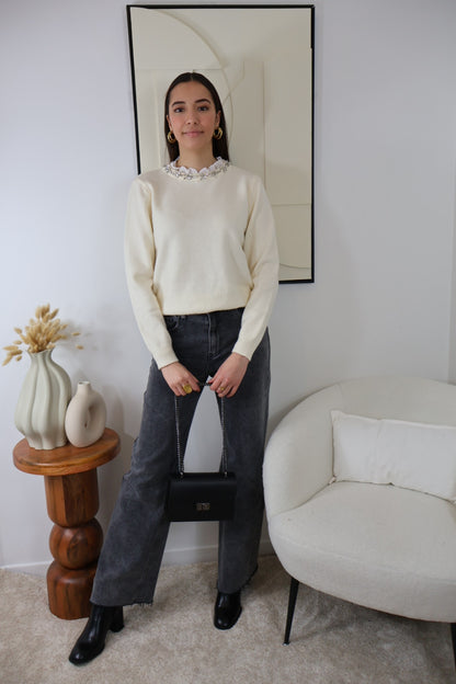 PULL ÉCRU RITA