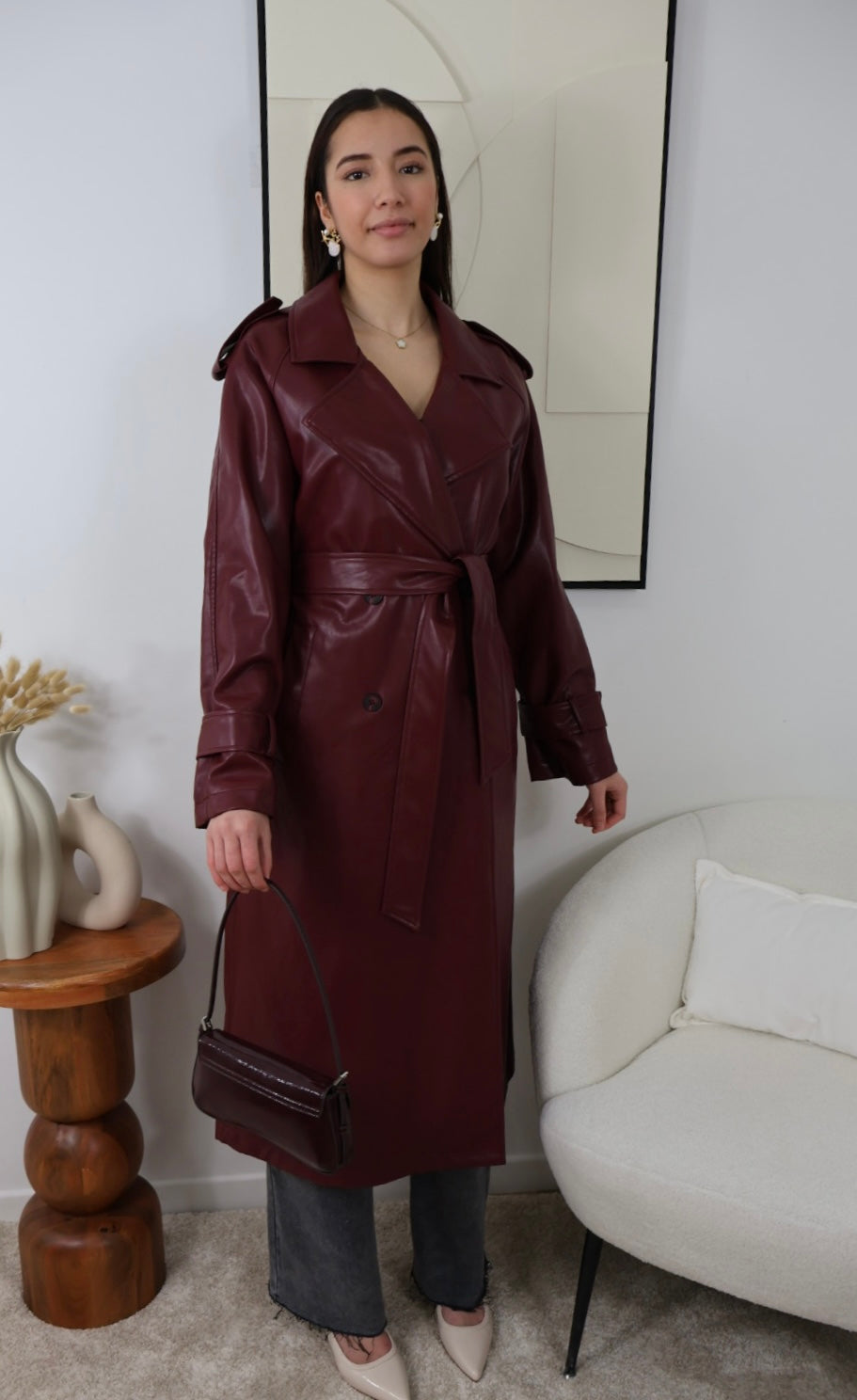 BORDEAUX-TRENCHCOAT