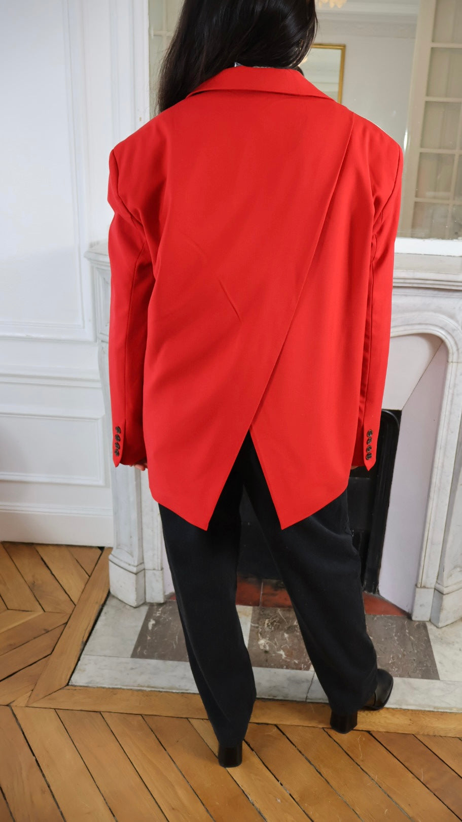 BLAZER OVERSIZE ROUGE