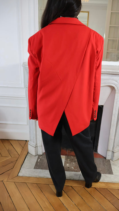 BLAZER OVERSIZE ROUGE