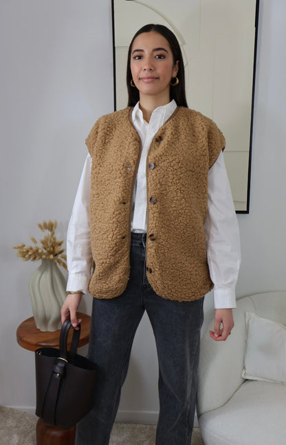 GILET CAMEL ANDREA