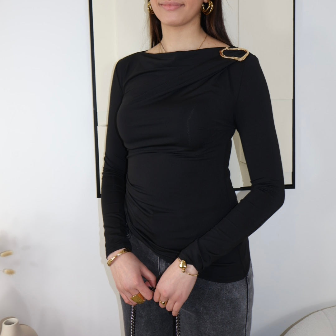ANNA SCHWARZES TOP