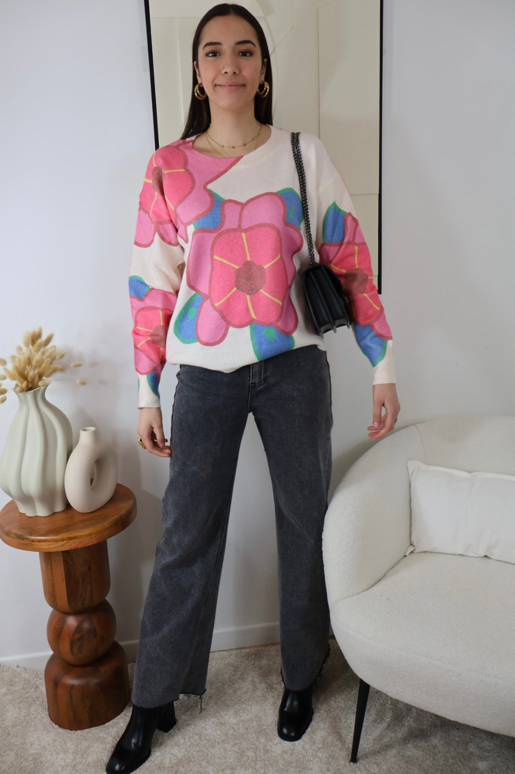 PULL IMPRIMÉ FLORAL