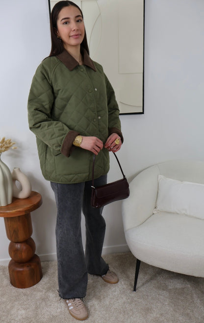 KHAKI-LUNA-STEPPJACKE