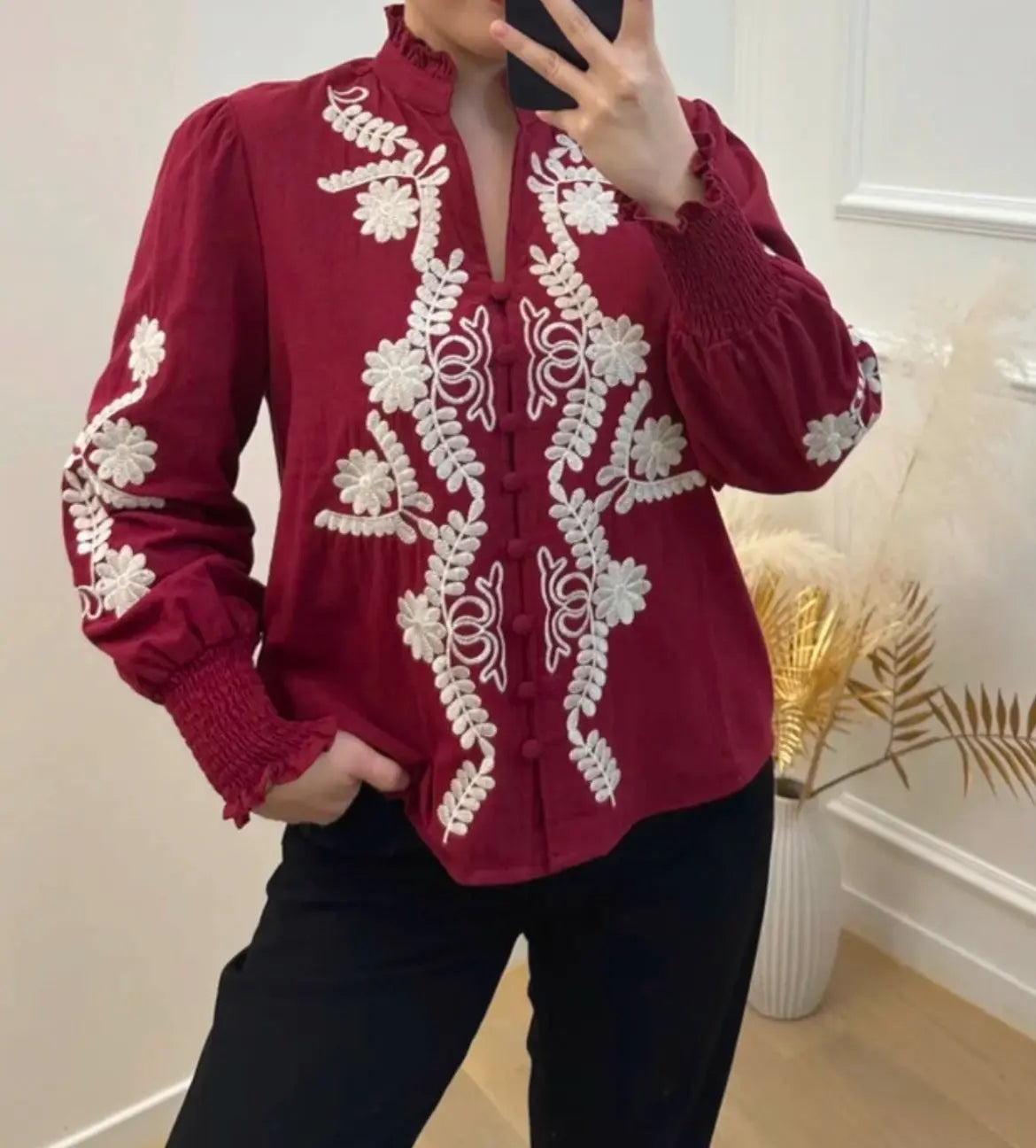 BLOUSE BORDEAUX CÉLINE Noza & Co