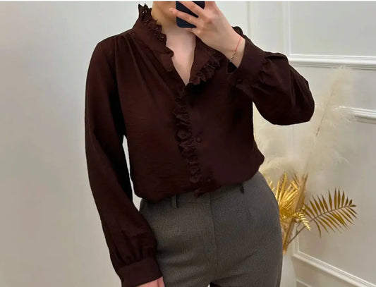 BLOUSE MARRON MANON Noza & Co