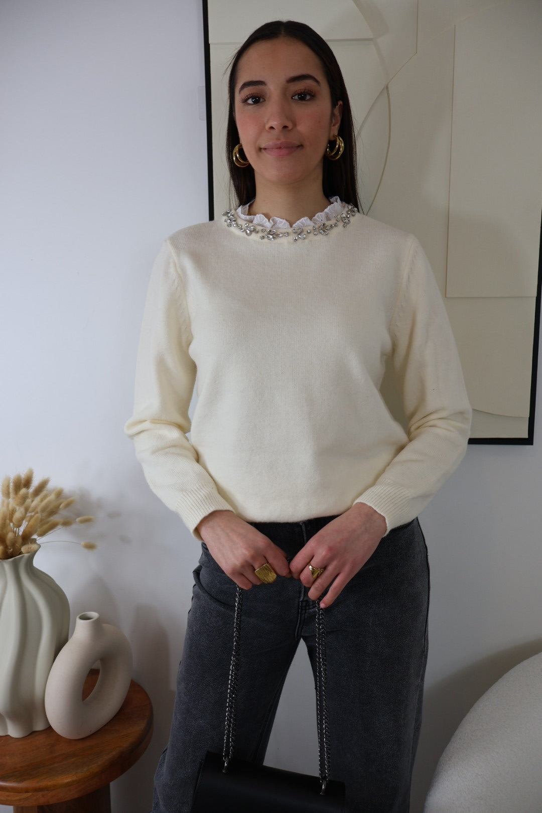 PULL ÉCRU RITA