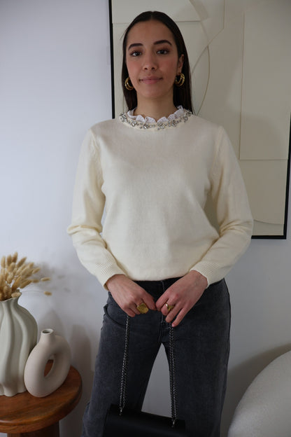 PULL ÉCRU RITA