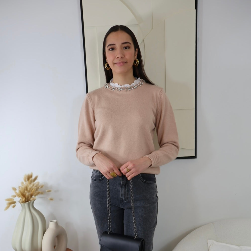 PULL ÉCRU RITA