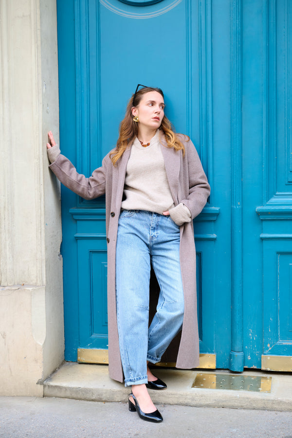 Manteau taupe