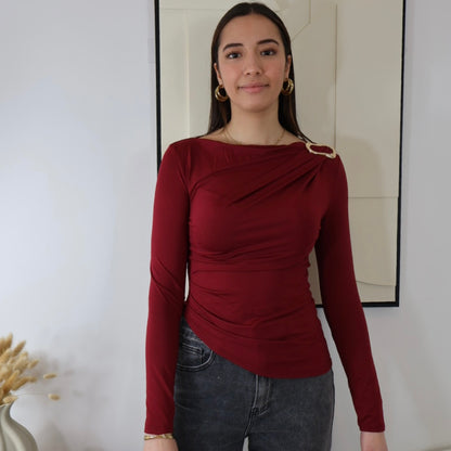 ANNA BORDEAUX-TOP