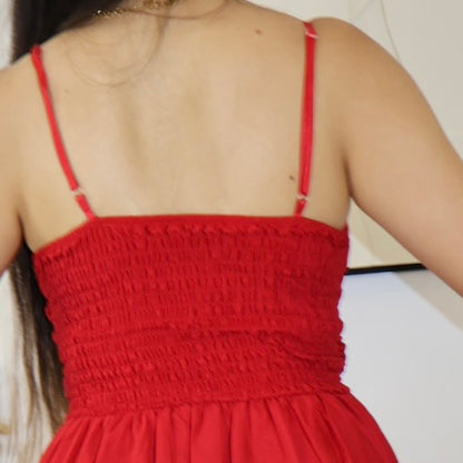 ROBE CARMEN ROUGE