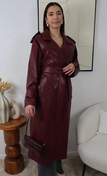 BORDEAUX-TRENCHCOAT