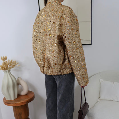 GOLD BOMBERS JACKET