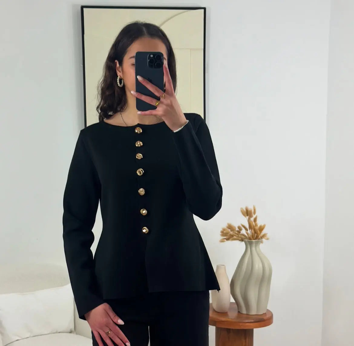 GILET EN MAILLE UNI Noza & Co