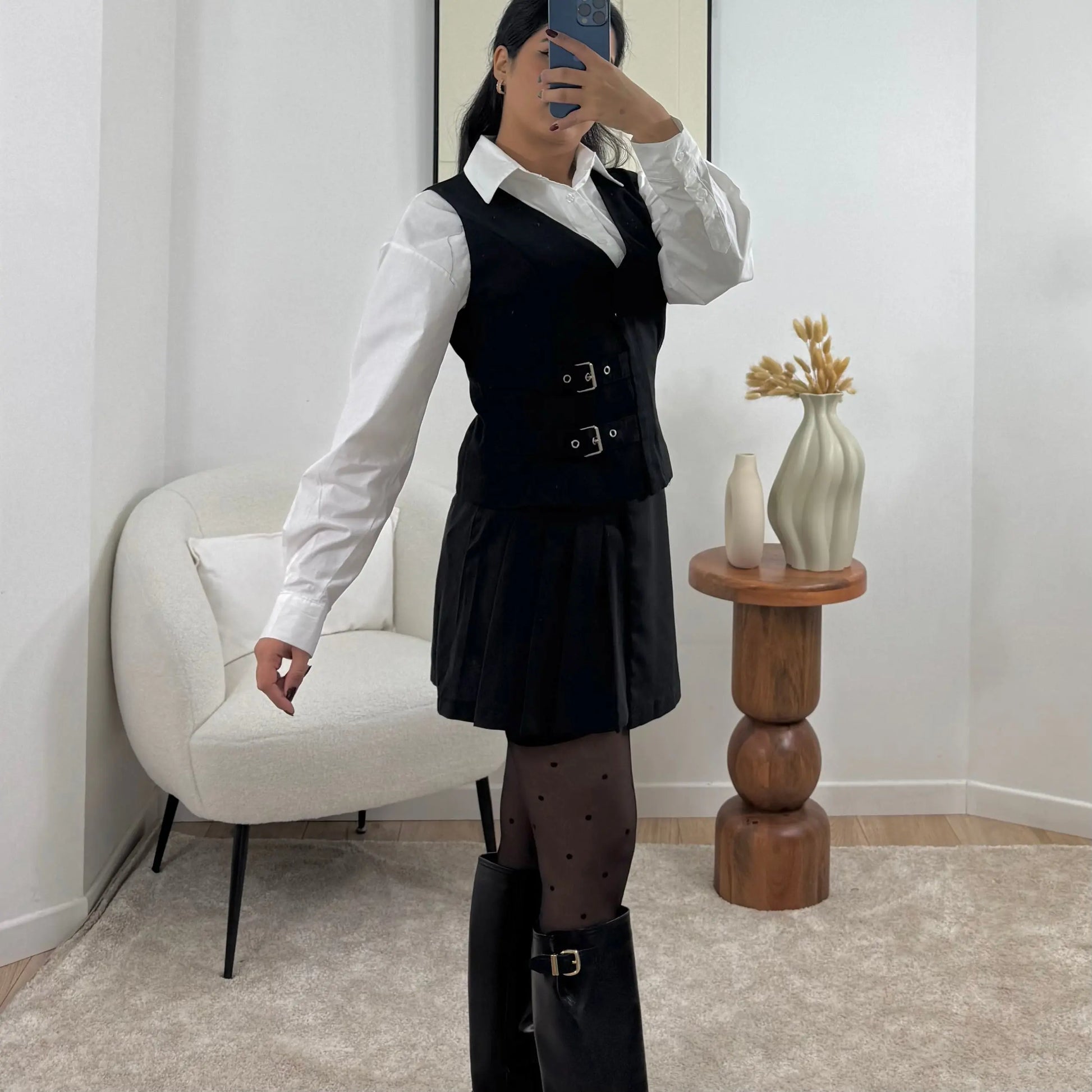 GILET NOIR IRIS Noza & Co