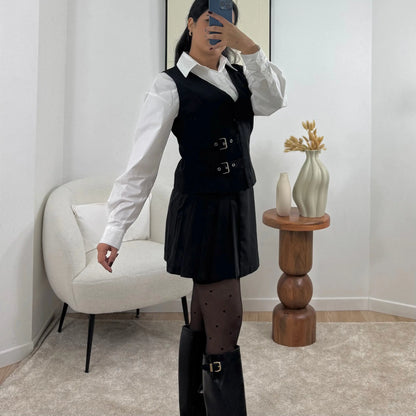 GILET NOIR IRIS Noza & Co