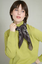 Pull col roulé maille fine sans coutures vert