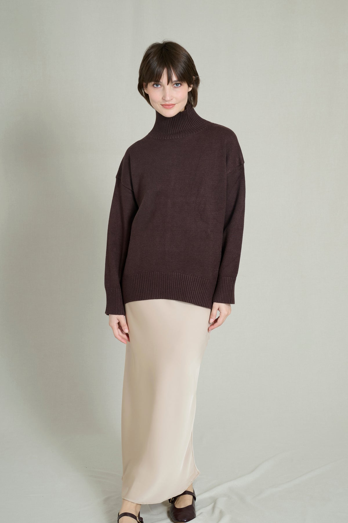 JUPE LONGUE BEIGE GABY