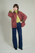 ISABELLA BORDEAUX QUILTED JACKET