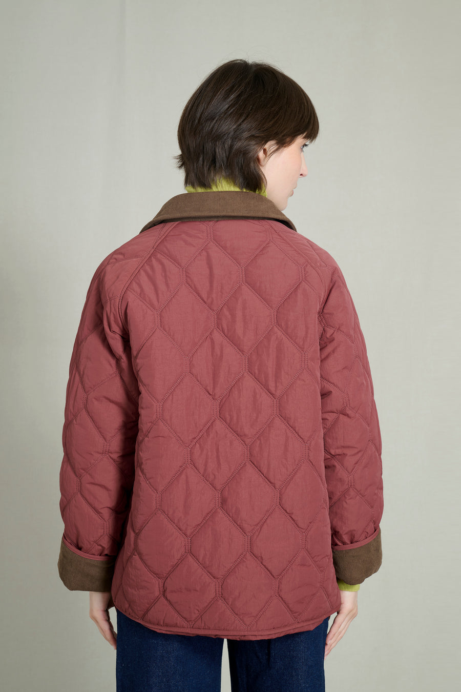 ISABELLA BORDEAUX QUILTED JACKET