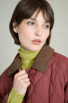 ISABELLA BORDEAUX QUILTED JACKET