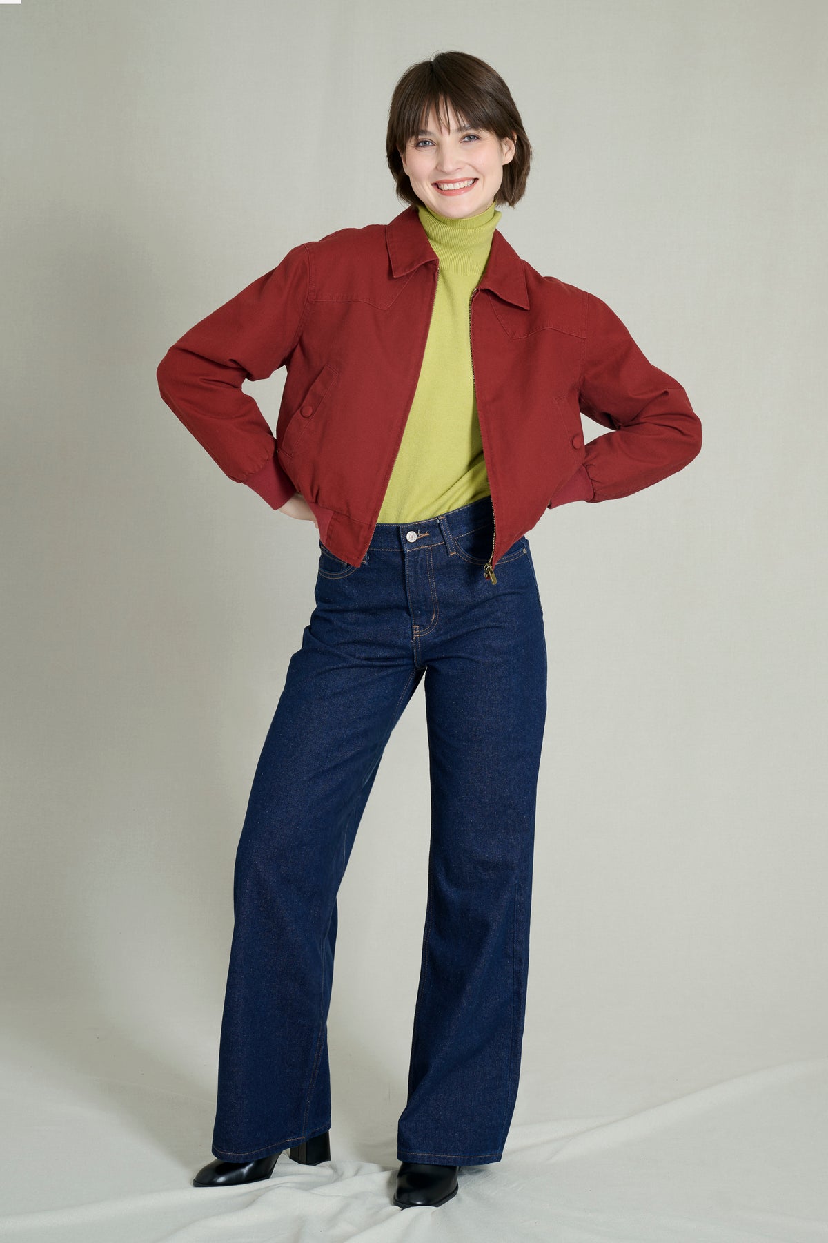 Bombers bordeaux coton
