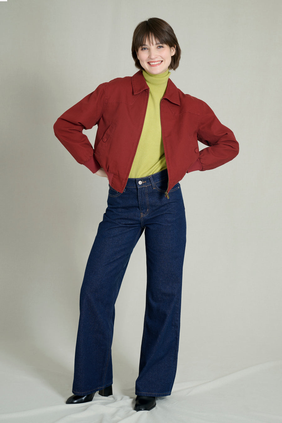Bombers bordeaux coton