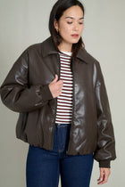 CAZADORA BOMBER CHOCOLATE