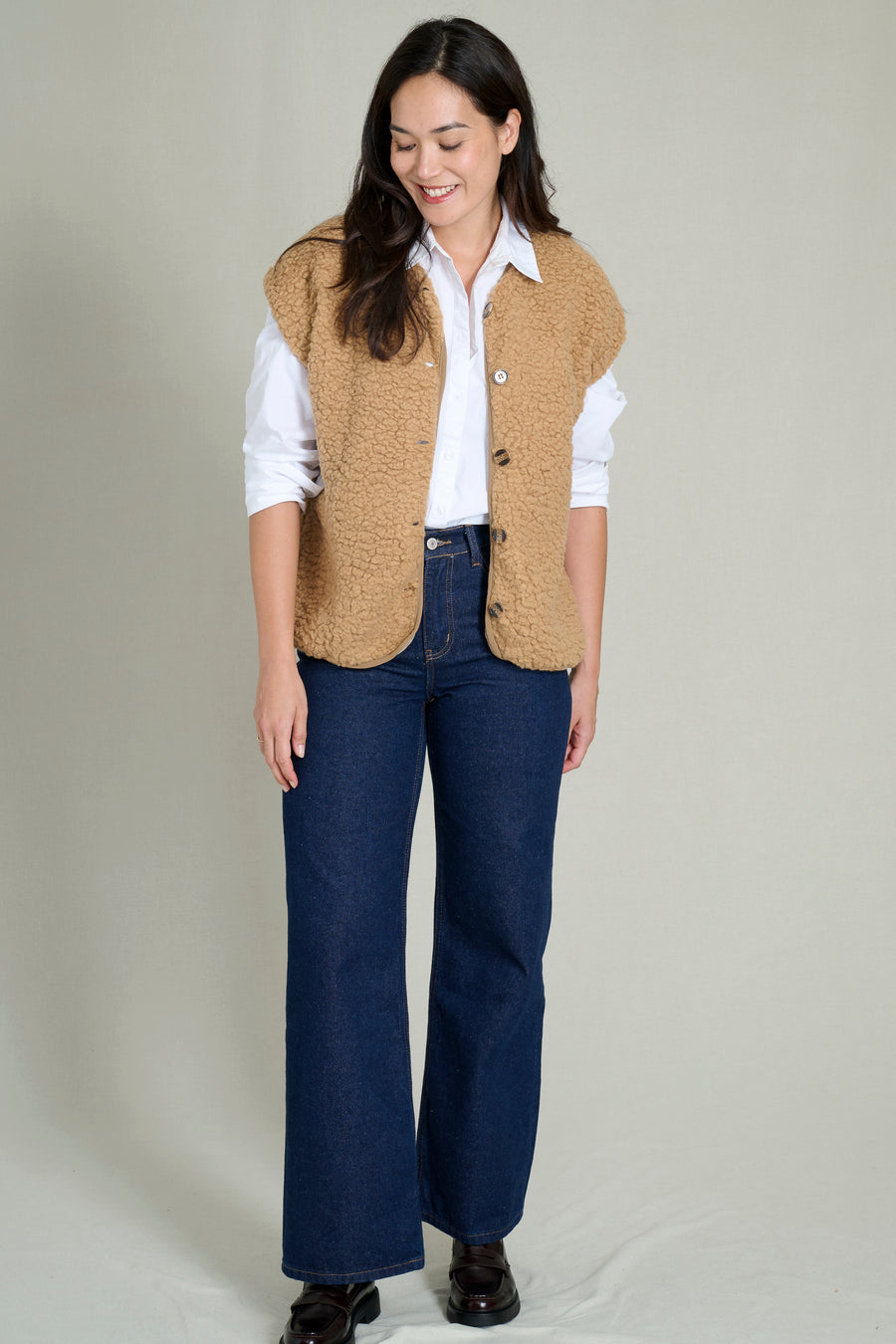 CHALECO CAMEL ANDREA