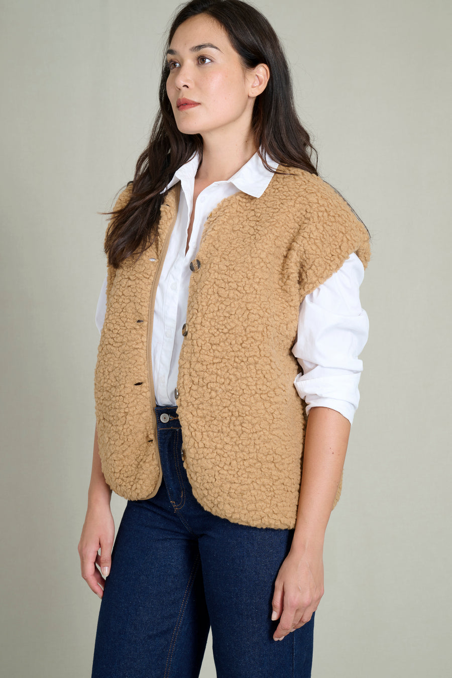 CHALECO CAMEL ANDREA