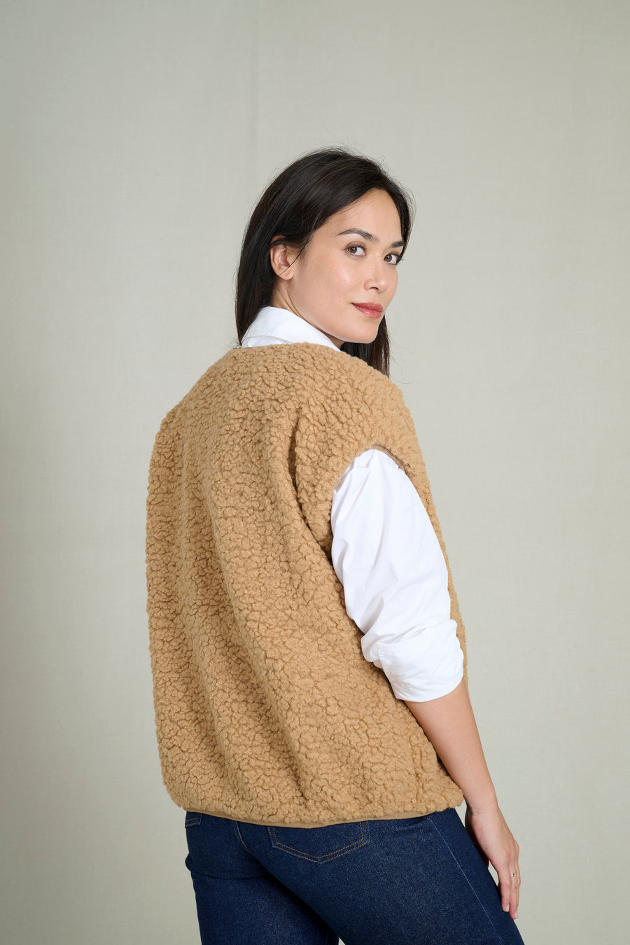 CHALECO CAMEL ANDREA