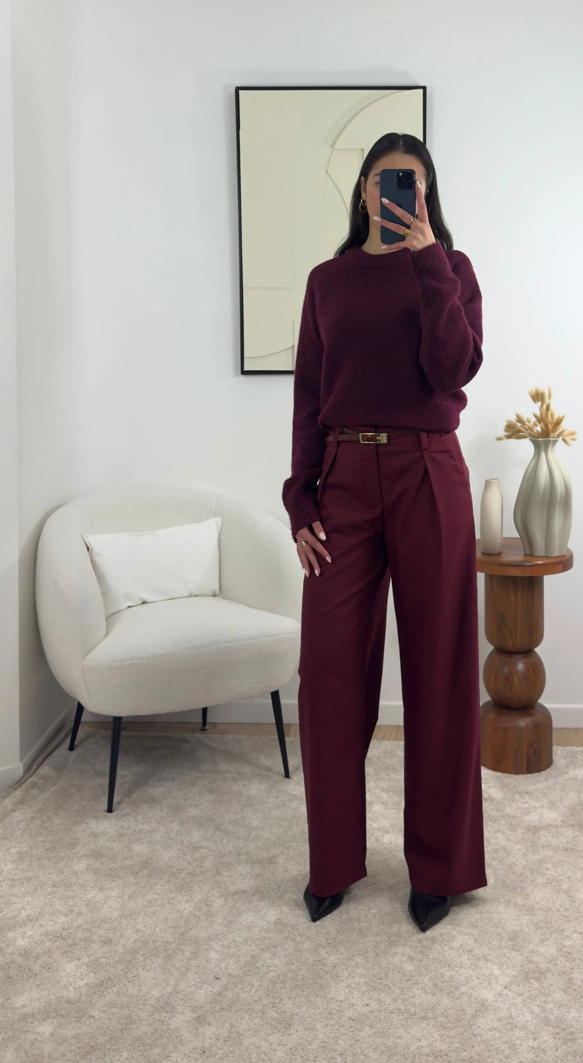 PANTALON BORDEAUX LILY Noza & Co