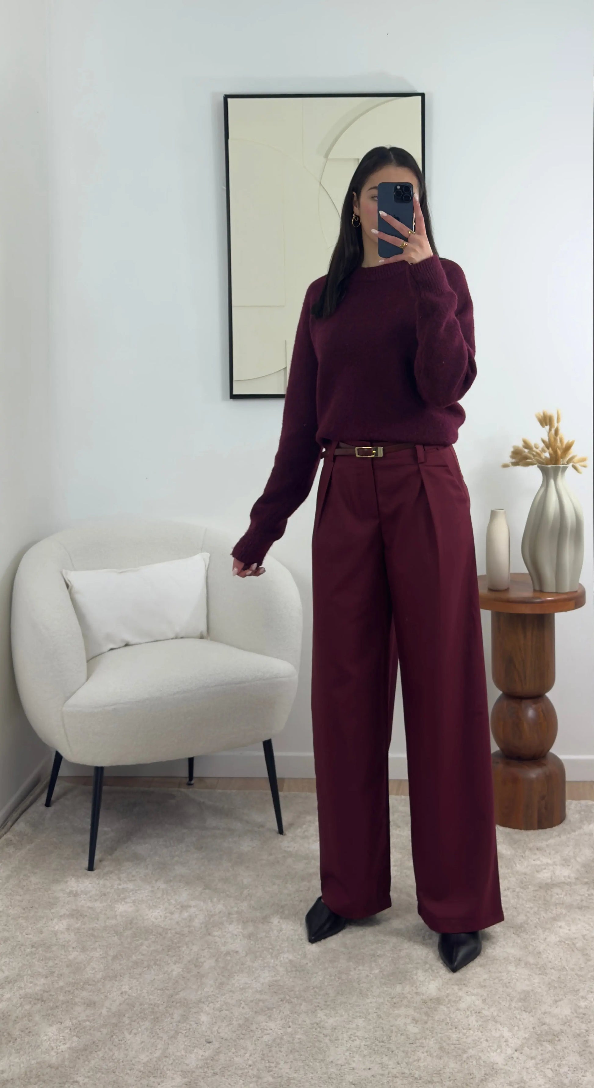 PANTALON BORDEAUX LILY Noza & Co