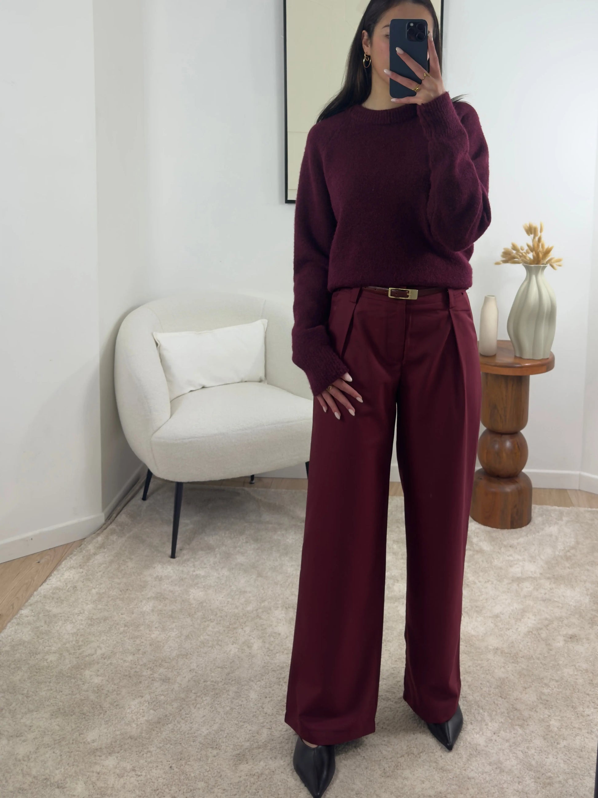 PANTALON BORDEAUX LILY Noza & Co