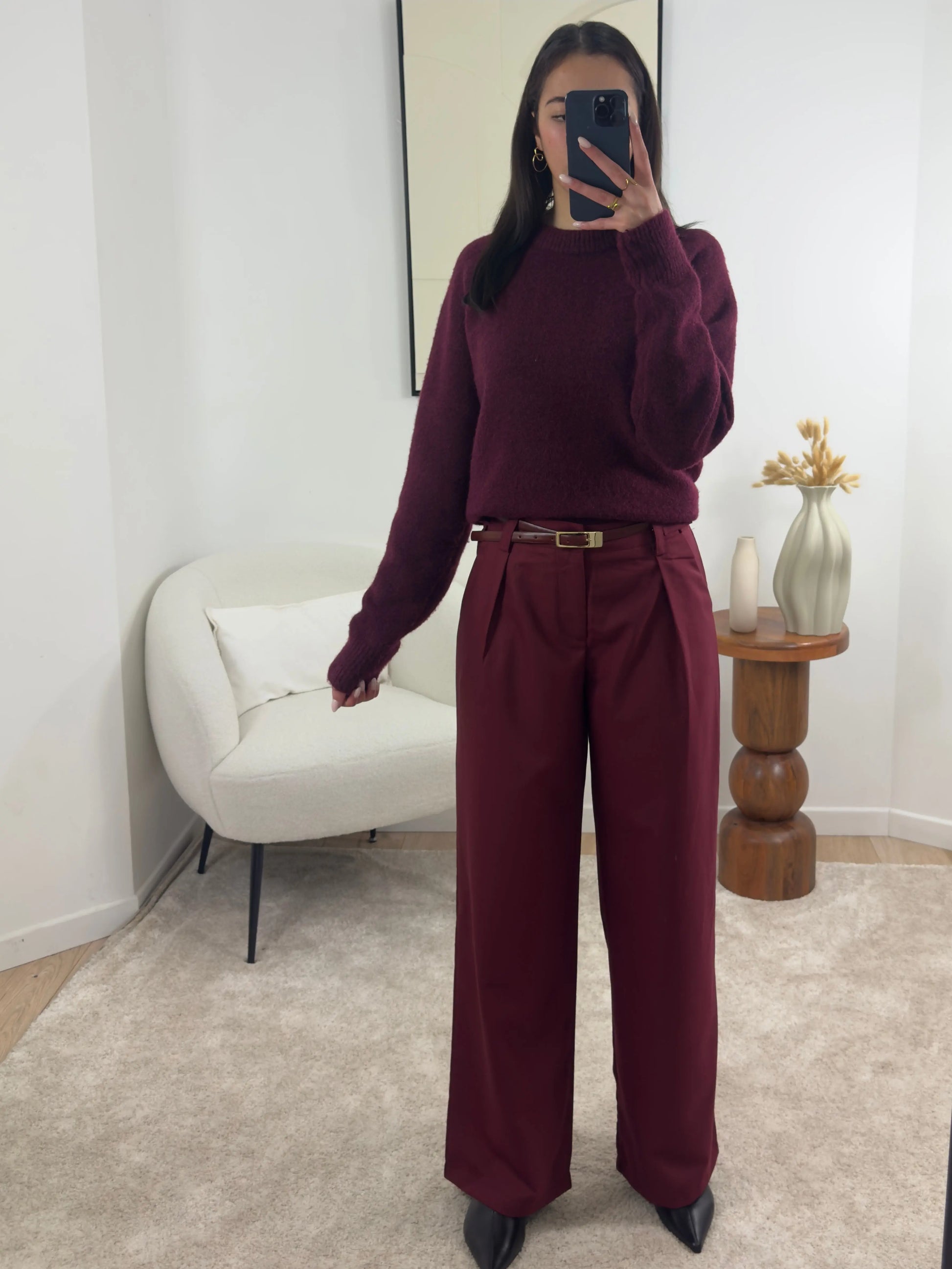 PANTALON BORDEAUX LILY Noza & Co
