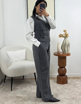 PANTALON GRIS IRIS Noza & Co