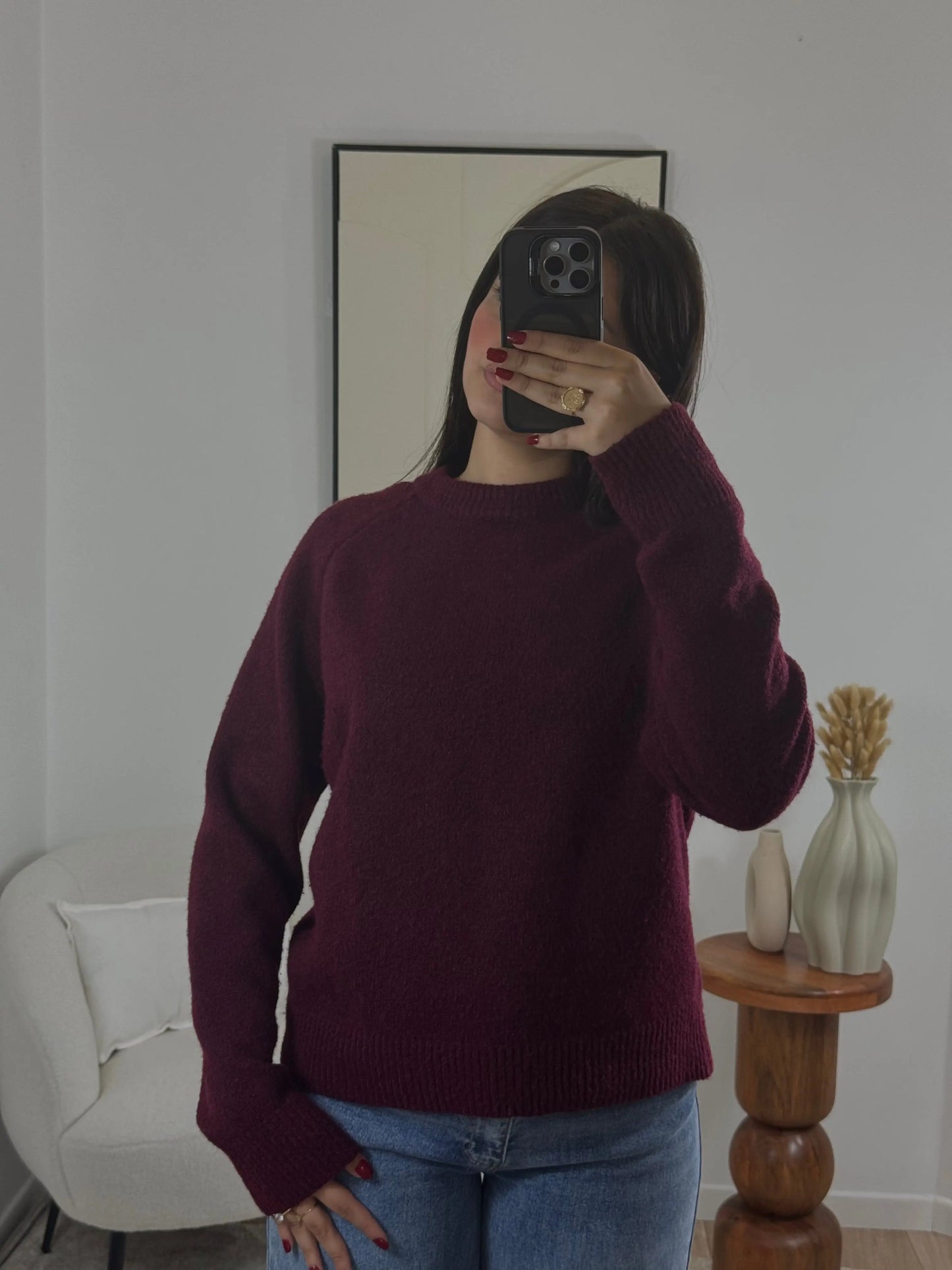 PULL BORDEAUX LILLY Noza & Co