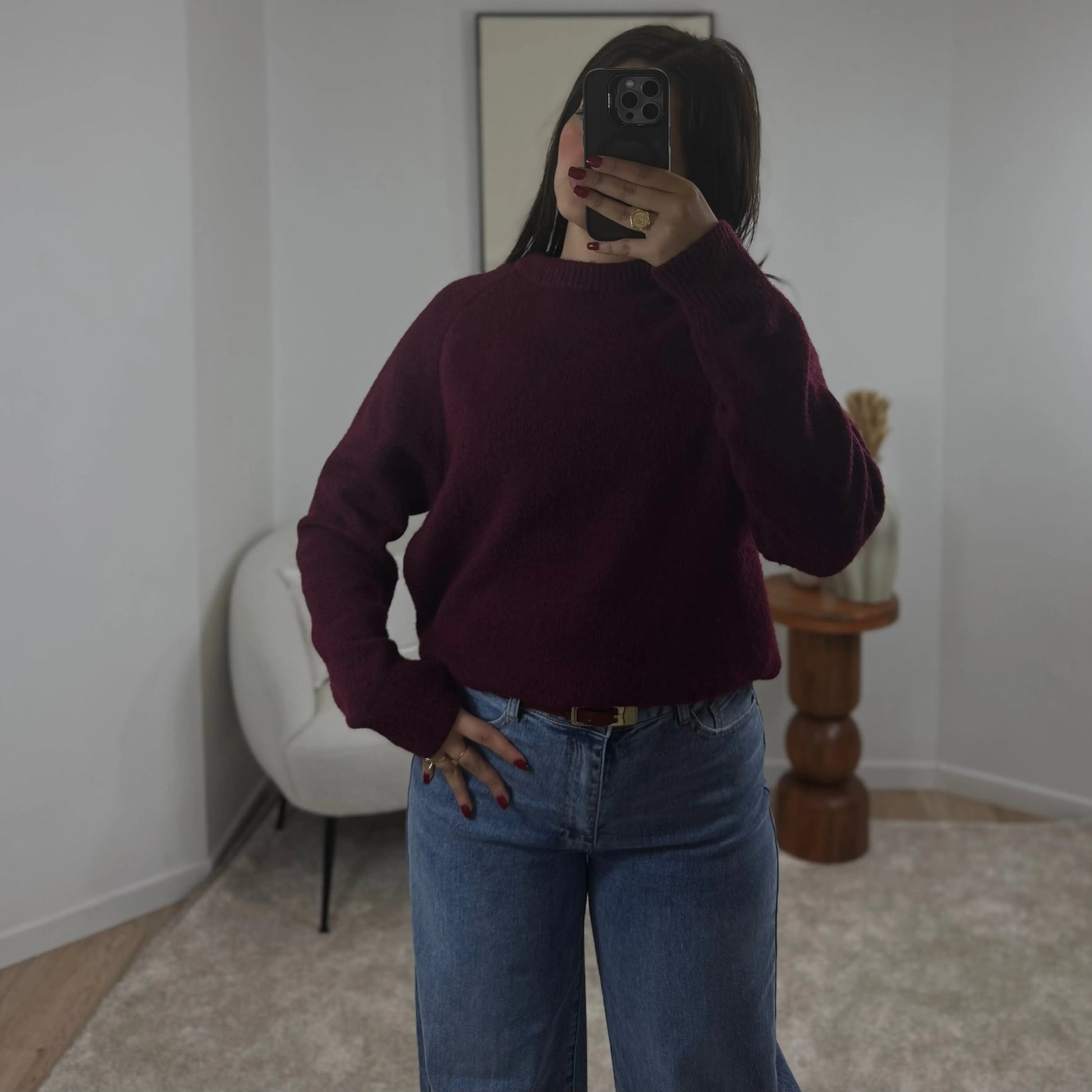 PULL BORDEAUX LILLY Noza & Co