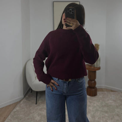 PULL BORDEAUX LILLY Noza & Co