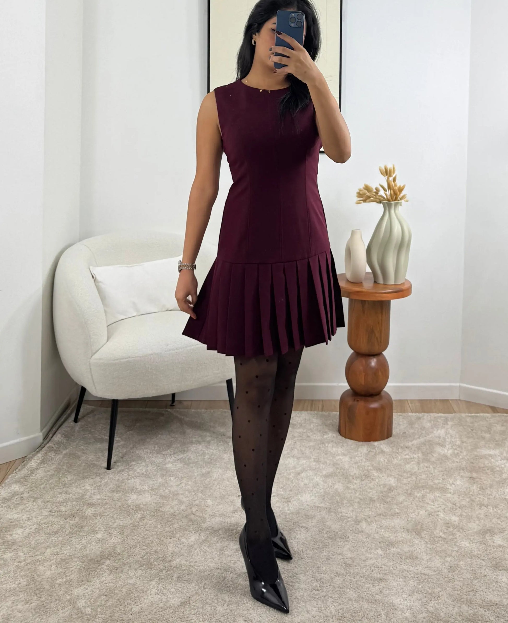 ROBE COURTE BERDUNDY Noza & Co