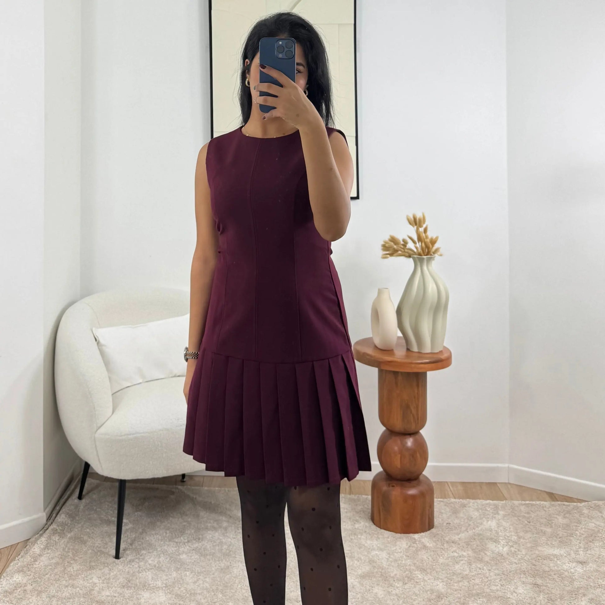 ROBE COURTE BERDUNDY Noza & Co