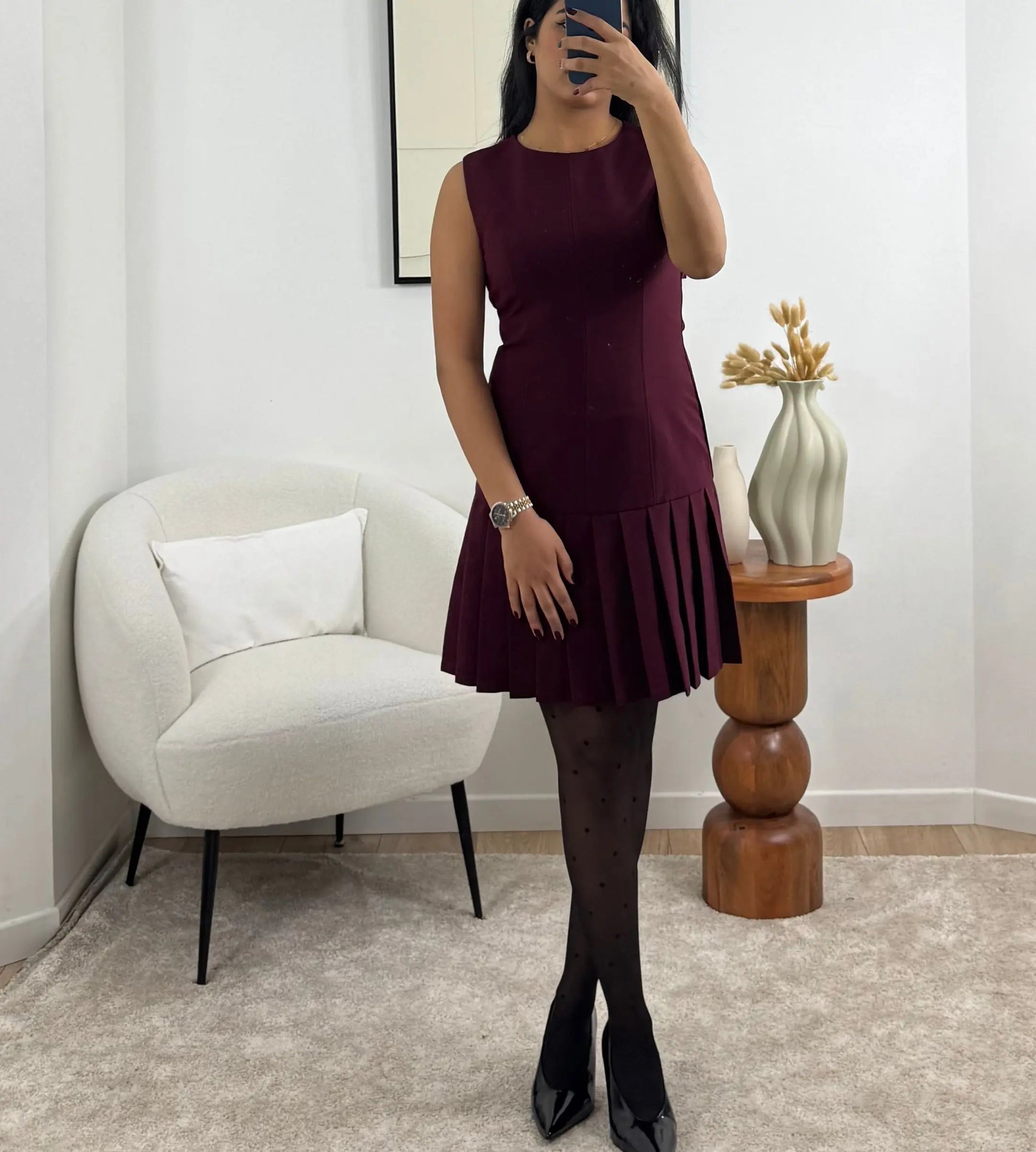 ROBE COURTE BERDUNDY Noza & Co
